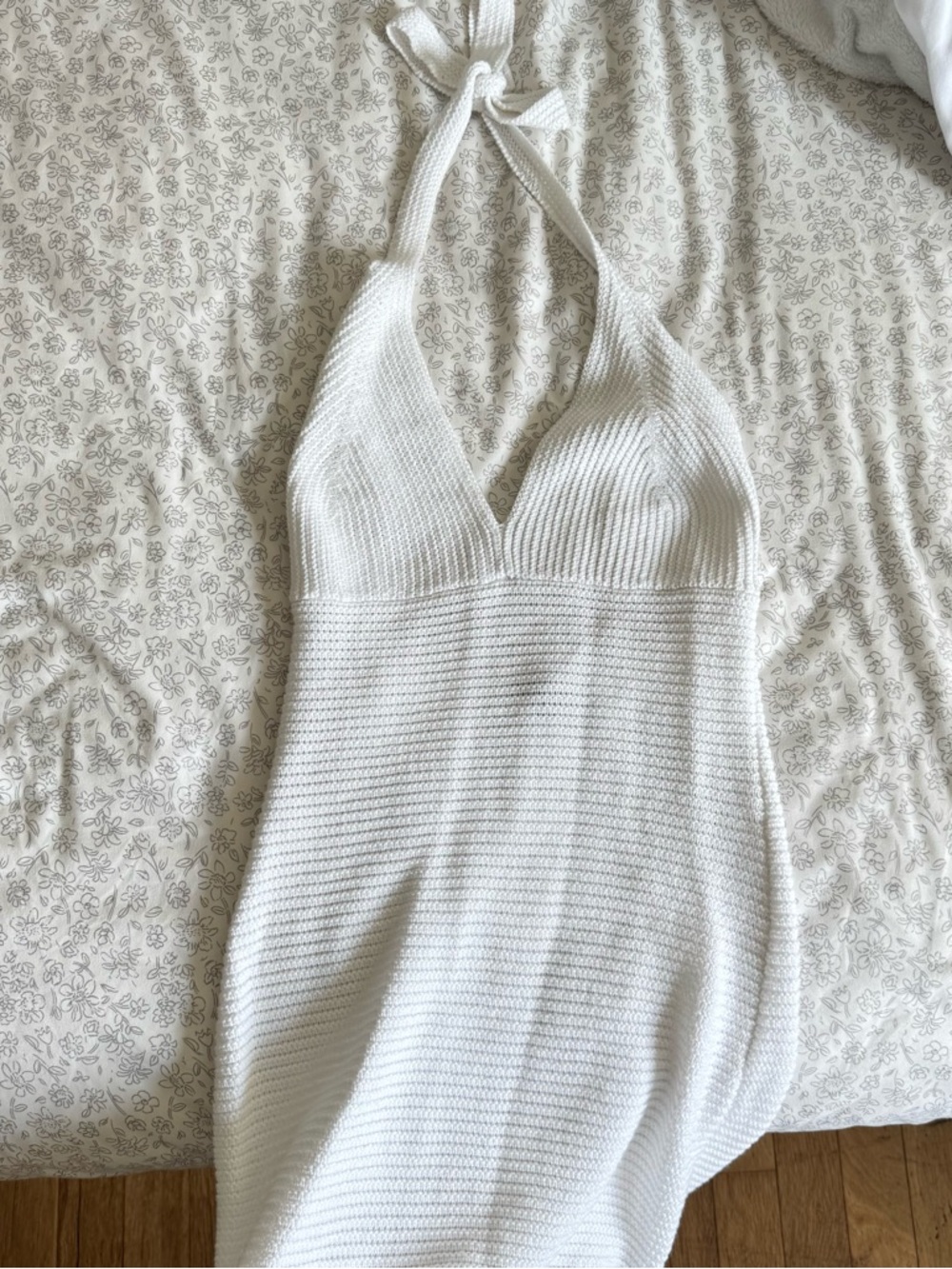 wild fable White Halter Knit Dress